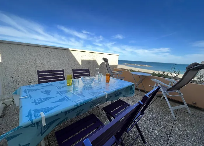 Agreable Pour 4 Pers. Terrasse Mer, Parking, Animaux Ok - Fr-1-799-28 아파트 *